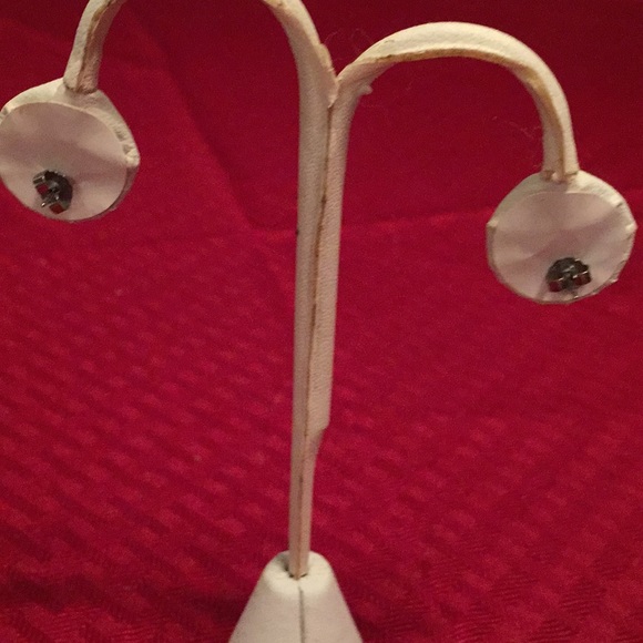 Shungite Post Earrings - Picture 2 of 2